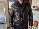 NASAOVER高端品牌真皮皮衣男士油臘頭層牛皮機(jī)車服水貂毛可脫卸內(nèi)膽羽絨服 黑色 單款  【品牌甄選】 M 90-110斤 曬單實(shí)拍圖