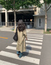 UR【HOT】2025秋季新款女裝氣質(zhì)雙排扣腰帶風(fēng)衣外套UWM150045 曬單實(shí)拍圖
