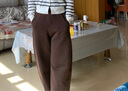 優(yōu)衣庫童裝男童女童快干廓形運動(dòng)褲彎刀鐮刀長(cháng)褲吸汗速干480343 38 深褐色 160 曬單實(shí)拍圖