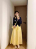 宏資琦連衣裙女裝2025年秋季新款韓系穿搭一整套小眾不撞款時(shí)尚套裝裙子 開(kāi)衫+裙子 M 曬單實(shí)拍圖