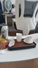 元青佳盛整套功夫茶具中國(guó)白羊脂玉瓷陶瓷茶具套裝蓋碗公杯茶漏三件套 曬單實(shí)拍圖