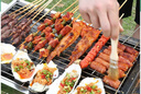 格術(shù)戶外不銹鋼燒烤爐家用bbq便攜可折疊燒烤架木炭燒烤炭烤爐燒烤箱 不銹鋼折疊燒烤架+烤網(wǎng)+防燙提手 曬單實(shí)拍圖