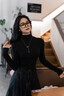 Jay山茶花毛衣鏈女掛件衣服配飾長(zhǎng)款項(xiàng)鏈吊墜掛繩掛飾送女友生日禮物 【品牌禮盒】黑色 曬單實(shí)拍圖