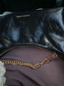 CHARLES&KEITH柔軟拉鏈式褶皺單肩包腋下包包女包女士生日禮物CK2-40782472 Black黑色 S 曬單實(shí)拍圖