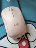 羅技（Logitech）M221輕音鼠標 無(wú)線(xiàn)鼠標 辦公鼠標 對稱(chēng)鼠標 帶無(wú)線(xiàn)微型接收器 茱萸粉 曬單實(shí)拍圖