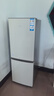 海爾（Haier）冰箱出品雙開門二門177升冰箱家用小型冰箱租房省電不占地冷藏冷凍統(tǒng)帥家用小冰箱 以舊換新 177升雙門冰箱節(jié)能省電 兩天約用1度電 曬單實拍圖