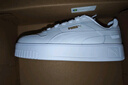 彪馬（PUMA）【厚底鞋】增高小白鞋女子新款灰色板鞋CARINA389390 白-白-金色-01 37 曬單實(shí)拍圖