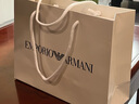 ARMANI 阿瑪尼 男士Logo徽標印花桑蠶絲休閑商務(wù)領(lǐng)帶禮盒禮袋款 黑色 340075 CC113 00020 曬單實(shí)拍圖