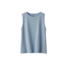 無(wú)印良品（MUJI） Walker 女式防紫外線性能吸汗速干無(wú)袖T恤防曬衣 BIE04A3S 薩克森藍(lán) M （160/84A） 曬單實(shí)拍圖