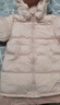 笛莎（DEESHA）童裝女童和暖系列三防中長(cháng)版防寒兒童羽絨服2025冬季新款女寶外套 泡芙粉 110 曬單實(shí)拍圖
