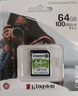 金士頓（Kingston）64GB SD存儲卡 U1 V10 相機內存卡 sd卡大卡 高速連拍 讀速100MB/s 曬單實(shí)拍圖