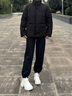 安踏雪鸮衛褲丨休閑束腳褲女秋冬新款加絨保暖針織長(cháng)褲學(xué)院運動(dòng)褲 曬單實(shí)拍圖