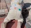 G.DUCKKIDS小黃鴨兒童棉服冬季嬰兒衣服男女童加厚棉衣小童寶寶棉襖加絨外套 白色花朵 90 尺碼1~2歲【 80-90cm】 曬單實(shí)拍圖