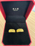 周大福滿(mǎn)天星蛇肚足金黃金耳環(huán)女送禮(工費:160計價(jià))EOF1482 足金 約3.80g 曬單實(shí)拍圖