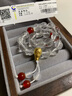 中國黃金（CHINA GOLD）黃財神鴻運招財時(shí)尚手鏈女白水晶足金手串紀念日生日禮物送女朋友 三通葫蘆白水晶手串 曬單實(shí)拍圖