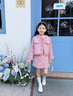 G.DUCKKIDS小黃鴨童裝女童套裝秋冬季2024新款兒童衣服女孩小香風(fēng)上衣兩件套 粉色【春秋款】 130 尺碼7~8歲【120-130cm】cm 曬單實(shí)拍圖