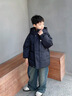 G.DUCKKIDS品牌童裝男童羽絨服兒童冬裝加厚保暖外套男孩休閑中大童羽絨衣服 米白色 170 曬單實(shí)拍圖