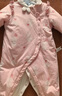 戴維貝拉（DAVE＆BELLA）嬰兒夾棉連體衣新生兒外出服加厚女寶寶衣服中國風(fēng)冬裝新年爬服 粉色【現貨】 90cm （建議身高80-90cm） 曬單實(shí)拍圖