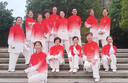 太極服高端男女款新款2025比賽表演漸變太極拳八段錦練功服男長(cháng)款 紅色 套裝 L 曬單實(shí)拍圖