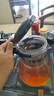 天喜（TIANXI）玻璃茶壺耐熱茶具套裝飄逸杯泡茶杯泡茶器泡茶壺茶水分離杯1800ml 曬單實拍圖