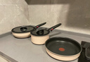 特福（Tefal）鍋具套裝烹飪鍋煎炒鍋奶鍋可拆卸手柄不粘鍋百變套鍋五件套奶茶白 曬單實拍圖