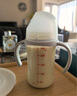 貝親（Pigeon）PPSU寬口徑雙把手奶瓶240ml M號(hào)奶嘴 3個(gè)月+ AA270 曬單實(shí)拍圖