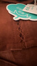 茵曼（INMAN）麂皮絨半身裙秋季女裝新款不規則下擺裙子 駝色 M 曬單實(shí)拍圖