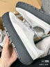彪馬（PUMA）【厚底鞋】復古天鵝絨增高松糕鞋休閑鞋女PLATFORM406752 淺灰色-灰色-銀色-05 36 曬單實(shí)拍圖