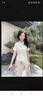 香影新中式馬面裙女2025夏季新款氣質(zhì)改良款輕國風印花百褶半身裙 卡其色 S 曬單實拍圖