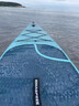充氣皮筏艇路亞釣魚船槳板劃漿板船沖浪板水上充氣滑板海上帆板 3.5米漿板+外機+電池+電動充氣泵 曬單實拍圖