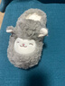名創(chuàng  )優(yōu)品（MINISO）羊咩咩棉拖鞋女冬季包跟家居室內厚底月子毛毛拖鞋深灰38-39 曬單實(shí)拍圖