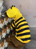 京悠雨狗狗衣服秋冬款蜜蜂裝小柯基泰迪比熊貴賓小型犬寵物保暖 黃蜜蜂馬甲 S(建議3-5斤 參考胸圍背長(cháng)) 曬單實(shí)拍圖