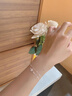 韞舜 櫻花手鏈女生S925銀輕奢小眾新款銀飾少女心情人節(jié)送女友手環(huán) 925銀-櫻花手鏈白金色 【禮盒裝】+珠寶首飾鑒定證書(shū) 曬單實(shí)拍圖