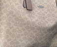 蔻馳（COACH）【品牌直供】女士CITY33經(jīng)典標志大號單肩托特包奶茶色CV976 曬單實(shí)拍圖