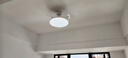 美的（Midea）風(fēng)扇燈餐廳吊扇燈led臥室燈隱形扇葉遙控三防燈具熟睡風(fēng)包安裝 曬單實(shí)拍圖