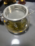 雅集玻璃公道杯帶不銹鋼過濾茶漏網(wǎng)套裝木把荷花金銀燒分茶器360ml 曬單實拍圖