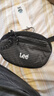 Lee【清倉特價(jià)】運動(dòng)胸包大容量戶(hù)外騎行腰包潮牌斜挎包輕便單肩包 黑色 曬單實(shí)拍圖