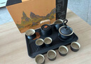 茶藝貴族優(yōu)品山行黑陶11頭配觀山茶盤(pán)禮盒裝功夫茶具套裝陶瓷家用小套餐 曬單實(shí)拍圖