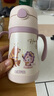 膳魔師（THERMOS）兒童吸管保溫杯超輕316L不銹鋼把手學生杯幼兒園嬰兒水杯上學TCKC 曬單實拍圖