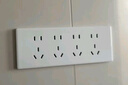 德力西（DELIXI）118型開關(guān)插座面板 CD696超薄美學大板 二十孔插座白色 曬單實拍圖