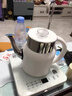容聲（RONGSHENG）自動(dòng)上水電熱燒水壺家用燒水功夫茶具泡茶套裝抽水煮茶器電磁爐智能保溫一體機快壺電壺茶臺茶幾 0.8L 白色 曬單實(shí)拍圖