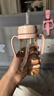 Grosmimi韓國進口格羅咪咪吸管杯奶瓶嬰兒童水杯PPSU學(xué)直飲杯子6月1-3歲 經(jīng)典櫻桃款(分體蓋) 300ml 曬單實拍圖