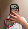 CASETIFY Hello Kitty x CASETiFY 三麗鷗聯(lián)名 貼紙 適用于iPhone17/16/15 Air/Pro/Max手機(jī)殼 鏡面黑框Magsafe iPhone 17 Pro  曬單實(shí)拍圖