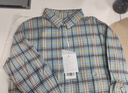 她享格子襯衫女長(cháng)袖襯衣外套春秋寬松休閑百搭上衣外搭開(kāi)衫 T53S167 曬單實(shí)拍圖