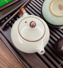 尚言坊汝窯茶壺泡茶家用單壺高檔陶瓷冰裂釉西施壺一人用功夫喝茶器具 曬單實(shí)拍圖