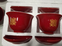 景德鎮(zhèn)高檔敬茶杯結(jié)婚敬酒婚禮對(duì)碗喜碗茶杯子碗筷一對(duì)創(chuàng)意婚慶改口陪嫁 雙喜【敬茶杯4套+加大紅色方托盤 曬單實(shí)拍圖