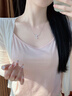 唯一（Winy）一克拉莫桑紫藤花銀項鏈女2025新款生日七夕情人節(jié)禮物送女友吊墜 曬單實拍圖