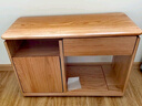 源氏木語(yǔ) 源氏木語(yǔ)實(shí)木小書(shū)柜原木儲物柜桌下移動(dòng)收納柜置物柜沙發(fā)邊柜 橡木原木色邊柜0.8米 曬單實(shí)拍圖