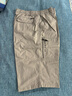 花花公子純棉七分褲男士工裝短褲寬松直筒夏季薄款休閑中褲松緊腰 8817-淺灰色 4XL 推薦180-200斤 曬單實(shí)拍圖