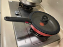 特福（Tefal）可拆卸煎鍋26cm可變烤盤餐具電磁爐烤箱燃?xì)庠钔ㄓ?曬單實(shí)拍圖